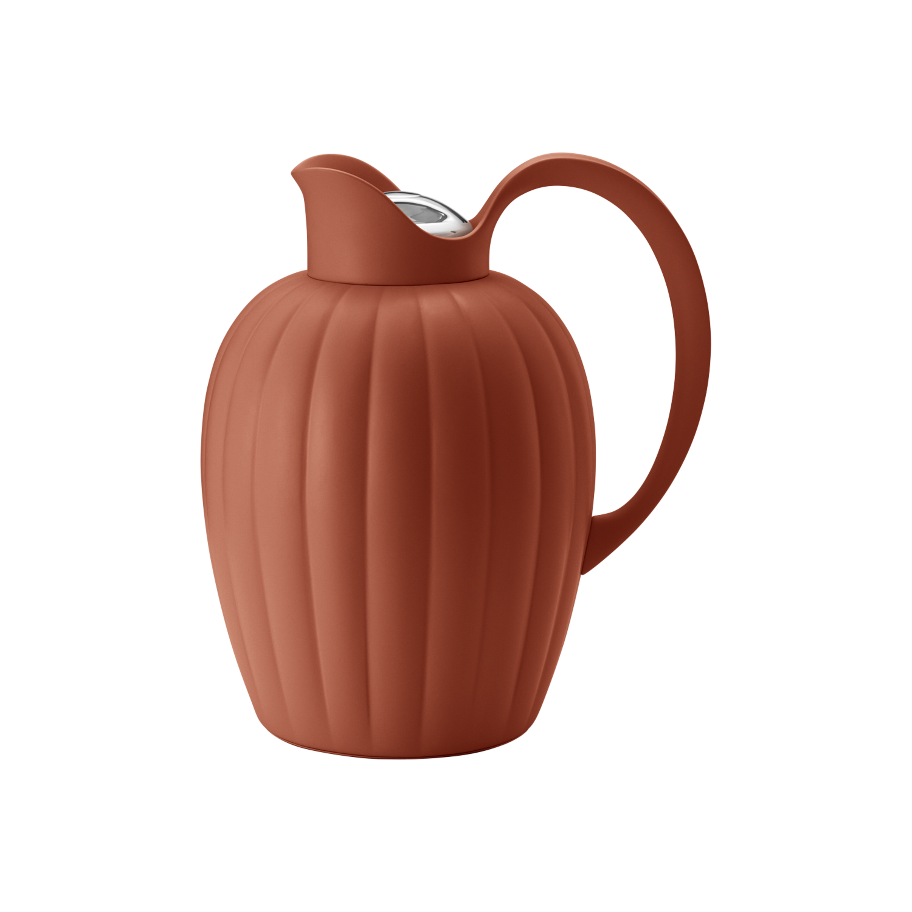 Georg Jensen  Bernadotte Thermo jug 1 liter , Terracotta